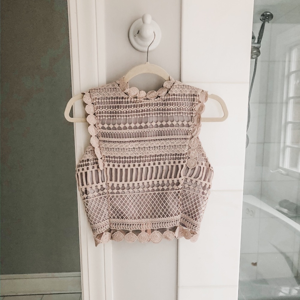 Design Lab purple crop top